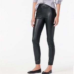 JCREW PIXIE PANT in FAUX LEATHER NWT sz Petite M